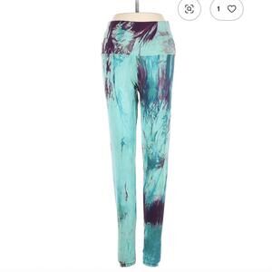Booty By Brabants Teal Tie-Dye Active Pants Size OS